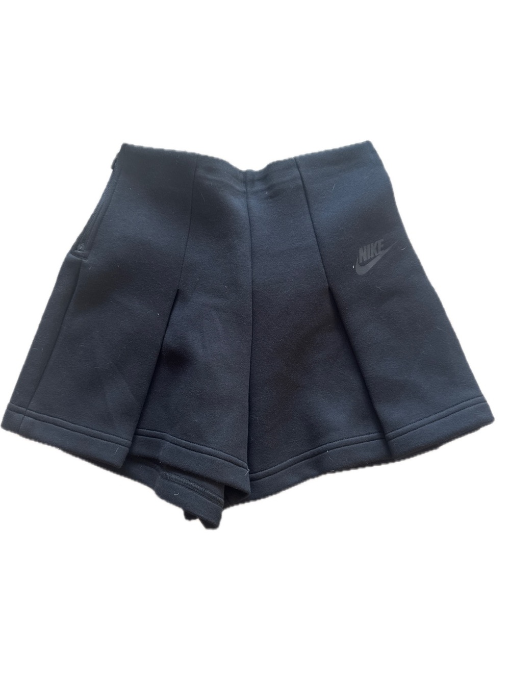Nike Black High-Waist Pleated Sport Shorts XS NWT
